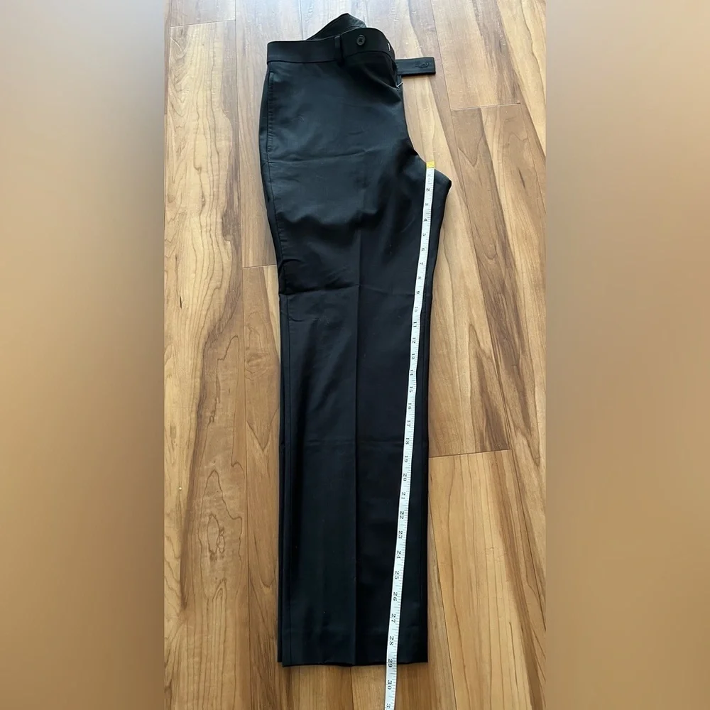 Calvin Klein Tailored Black Wool Dress Pants 34x30 Modern Slim Office Essential